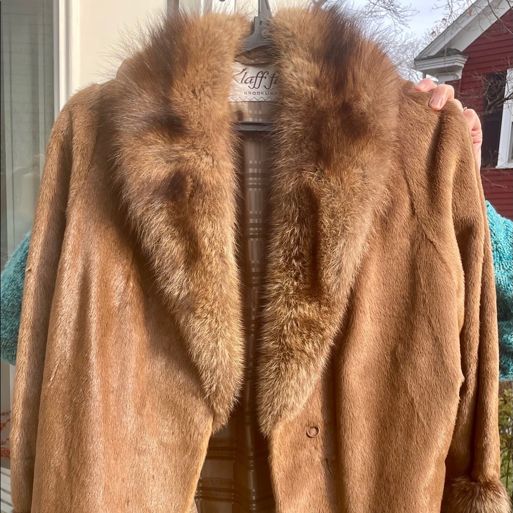 Fox fur coat